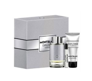 SET MONT BLANC EXPLORER PLATINUM MEN