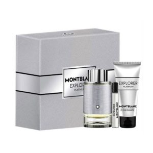 SET MONT BLANC EXPLORER PLATINUM MEN