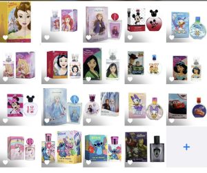 Dozen of mix Disney kids perfumes